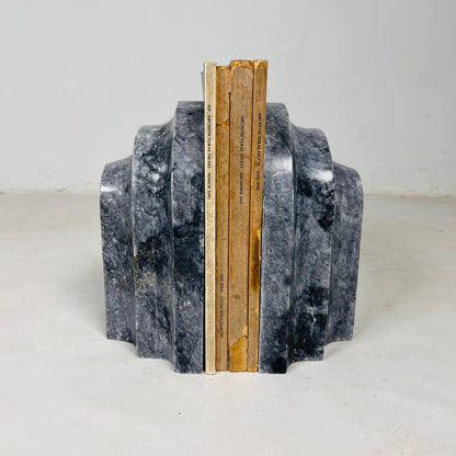 Shell Bookends Pair - Black & Blue
