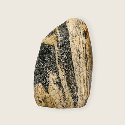 Brown Streaked Riverstone Bookend