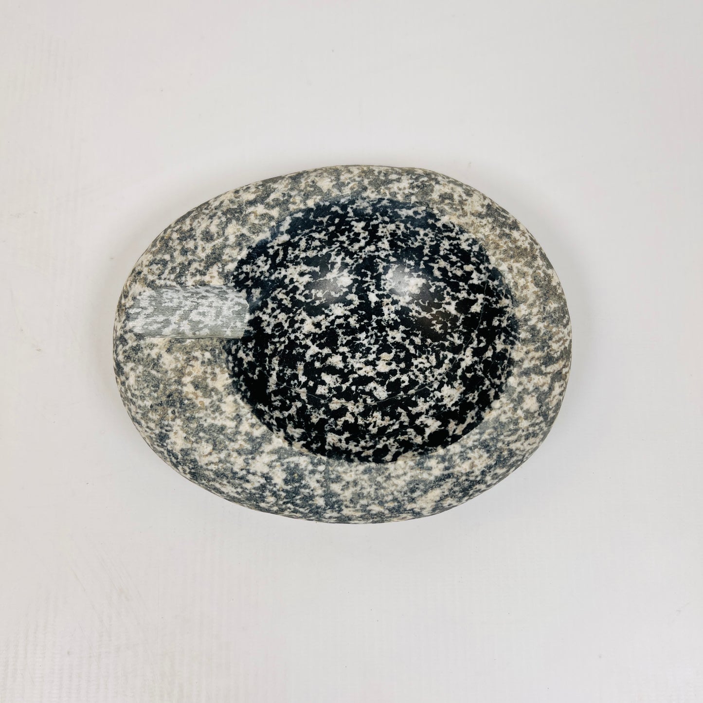 Black Splashed Ash Tray - Riverstone