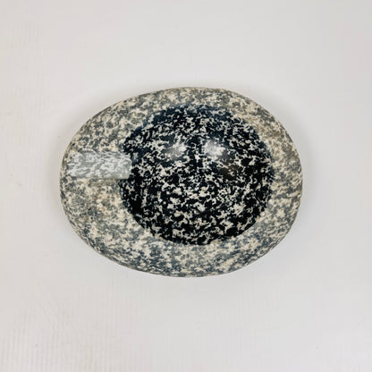 Black Splashed Ash Tray - Riverstone