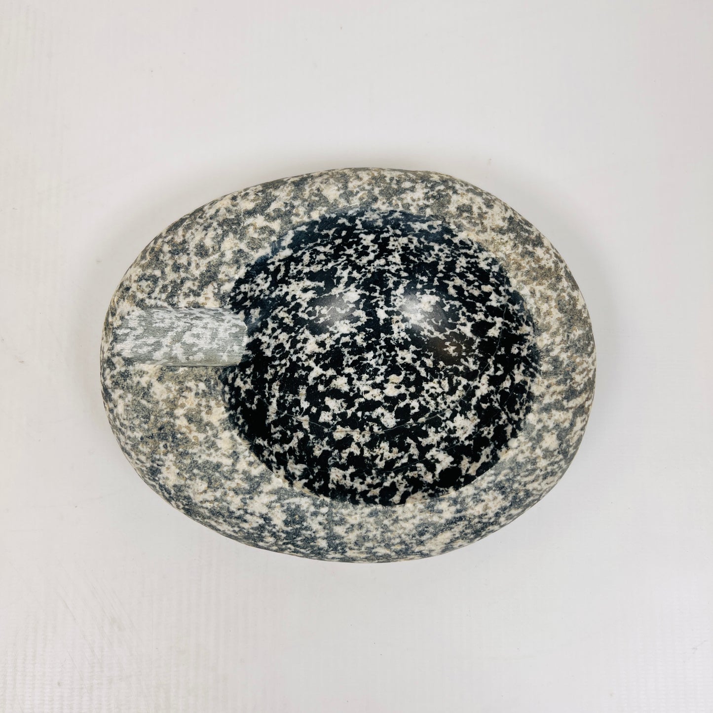 Black Splashed Ash Tray - Riverstone