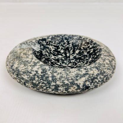 Black Splashed Ash Tray - Riverstone