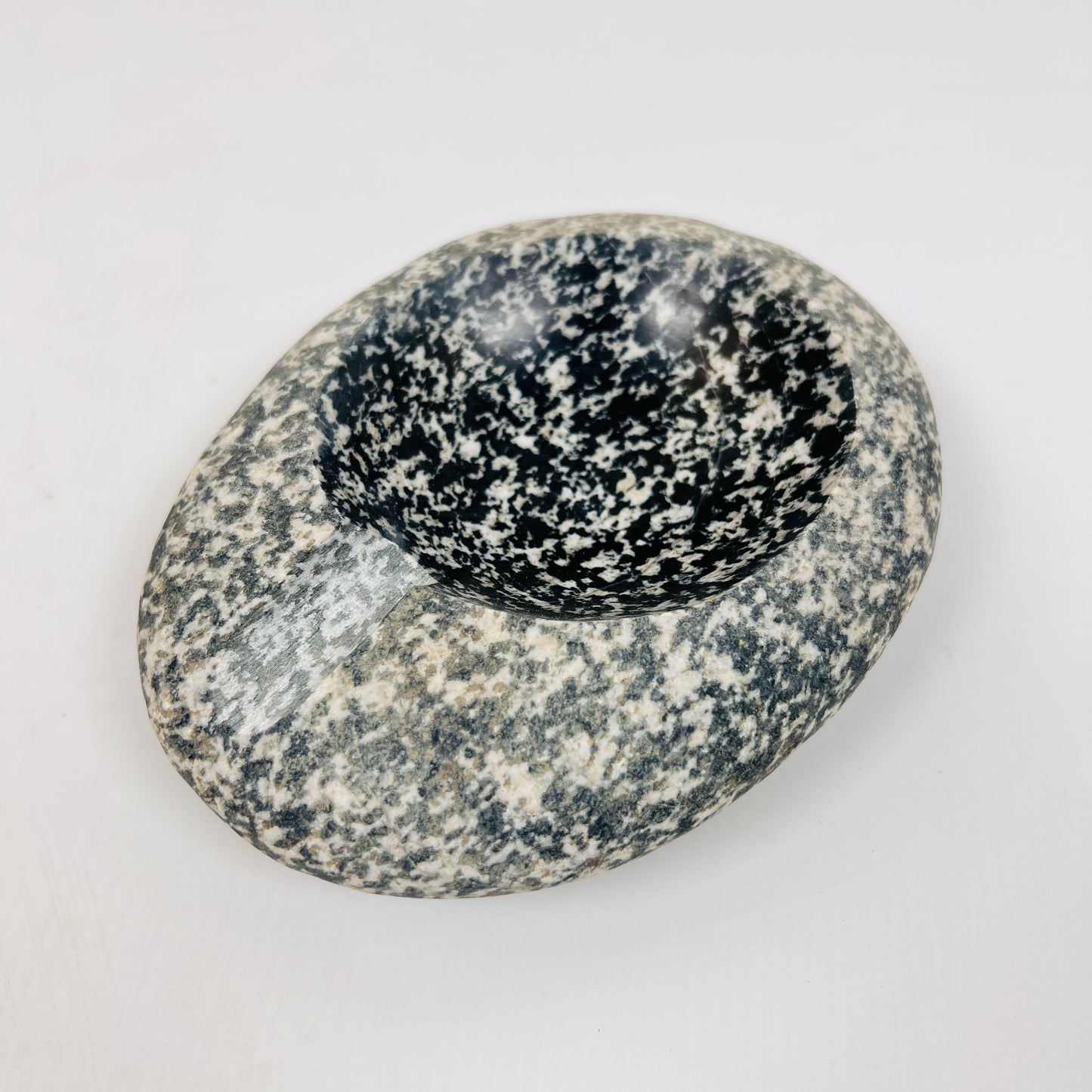 Black Splashed Ash Tray - Riverstone