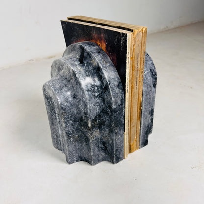 Shell Bookends Pair - Black & Blue