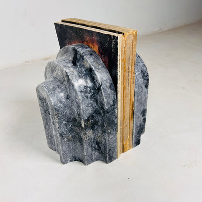 Shell Bookends Pair - Black & Blue