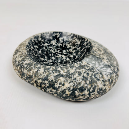 Black Splashed Ash Tray - Riverstone