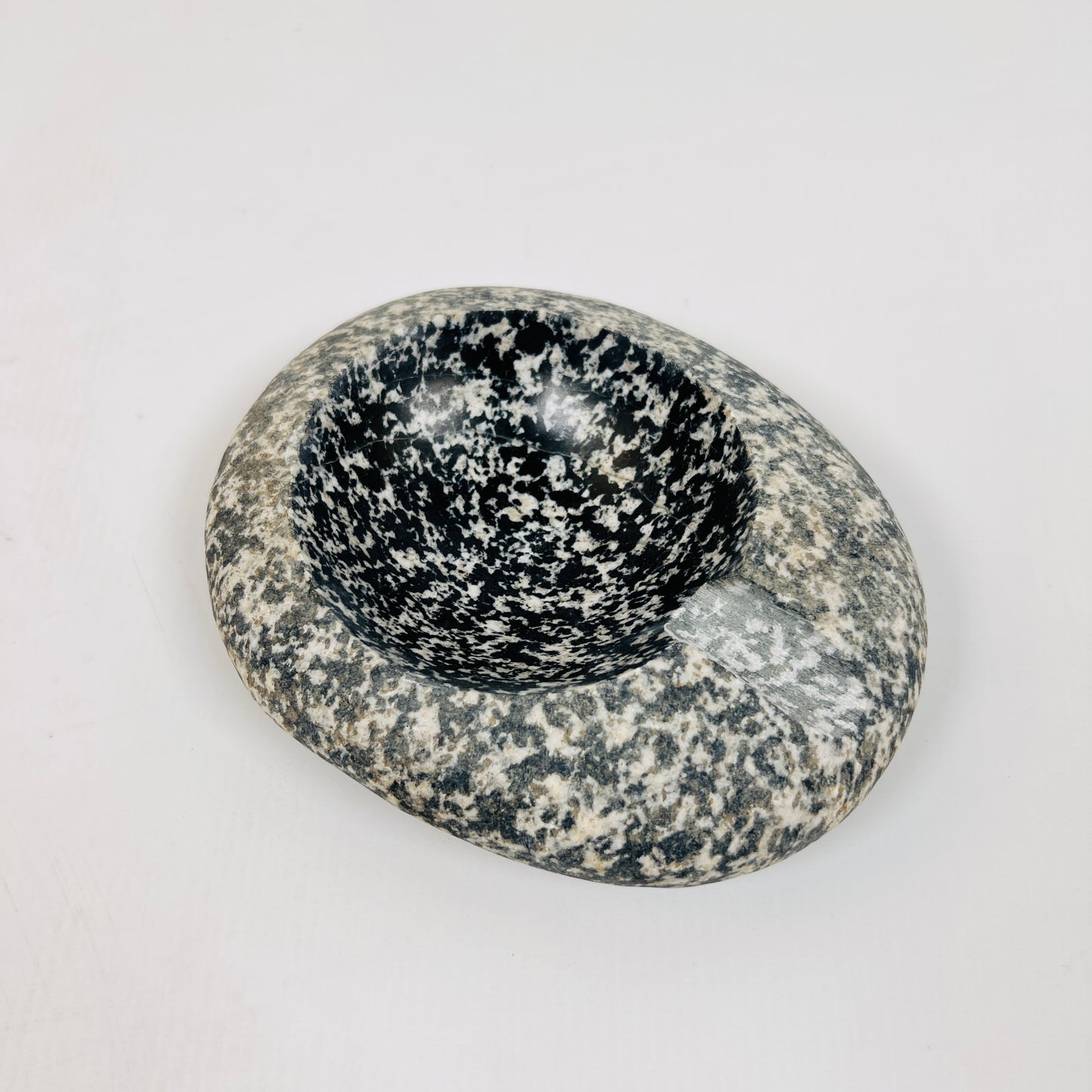 Black Splashed Ash Tray - Riverstone