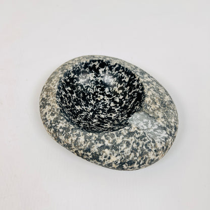 Black Splashed Ash Tray - Riverstone