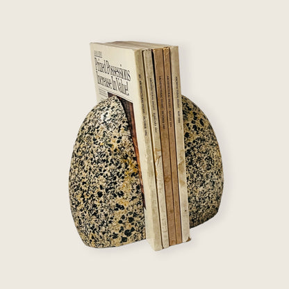 Dotted Bookend Pair - Brown