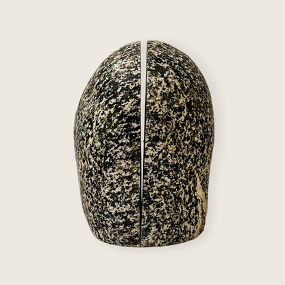 Black Splashed Riverstone Bookend