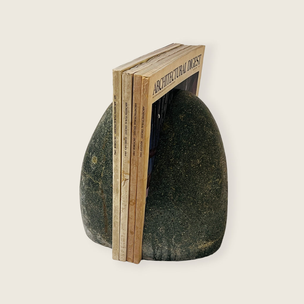 Streaked Riverstone Bookend Pair