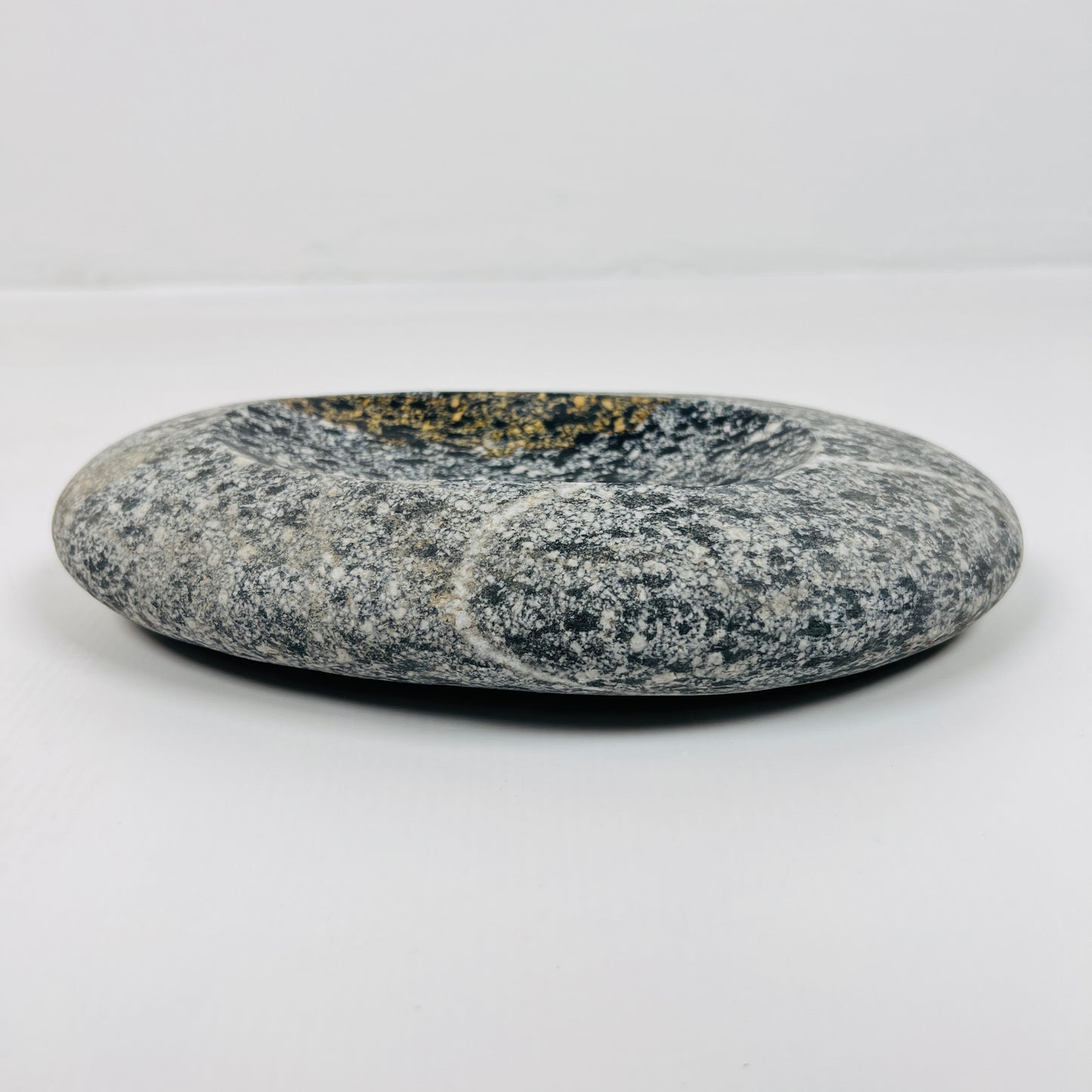 White lined Spotted Soap Dish - Riverstone