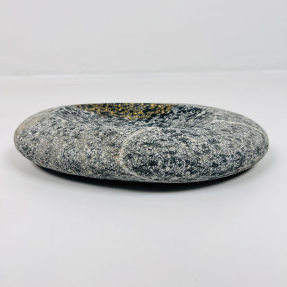 White lined Spotted Soap Dish - Riverstone