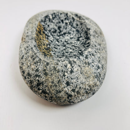White lined Spotted Soap Dish - Riverstone
