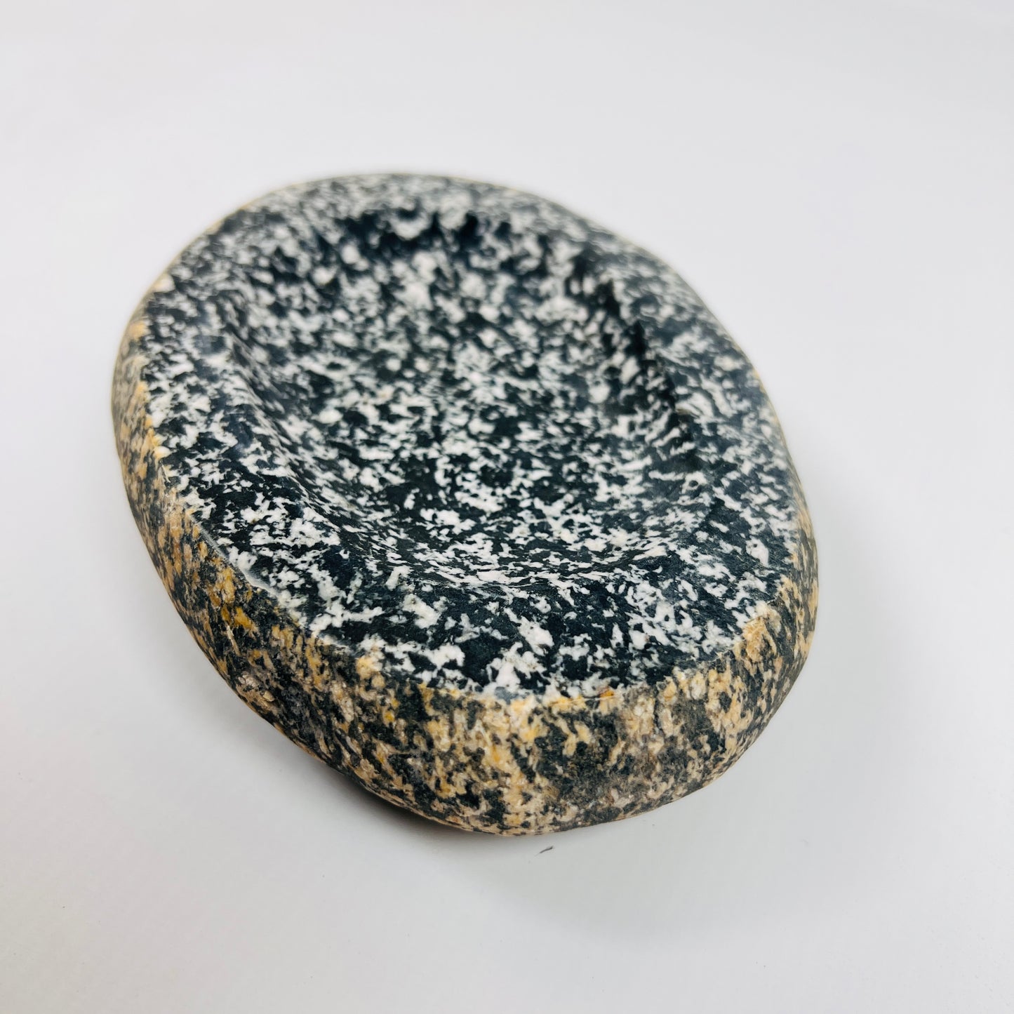 White Speckled Soap Dish - Riverstone