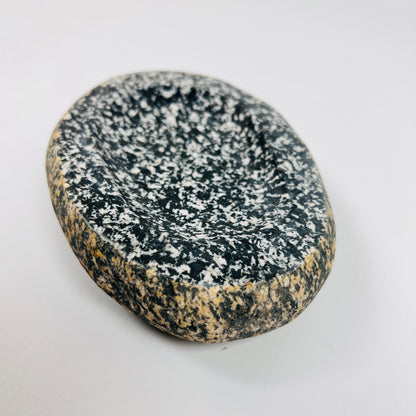 White Speckled Soap Dish - Riverstone