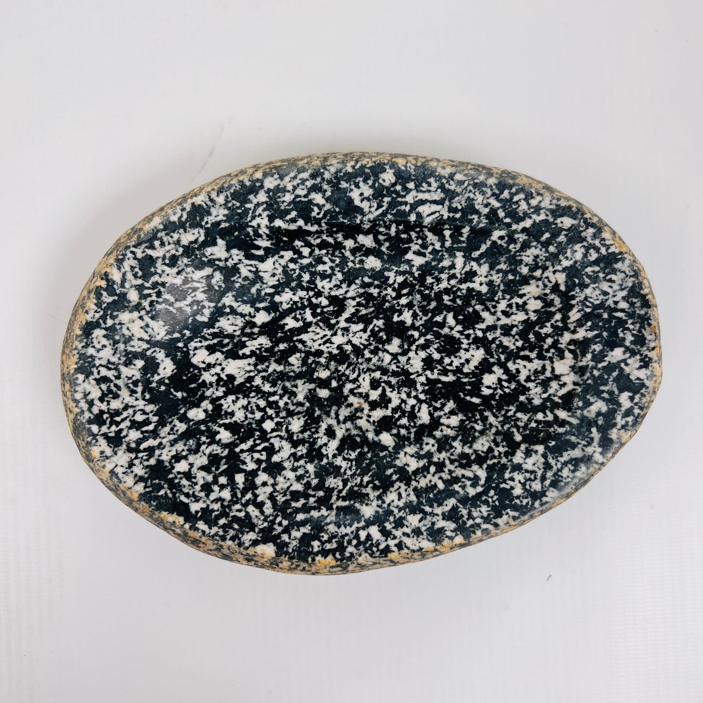 White Speckled Soap Dish - Riverstone