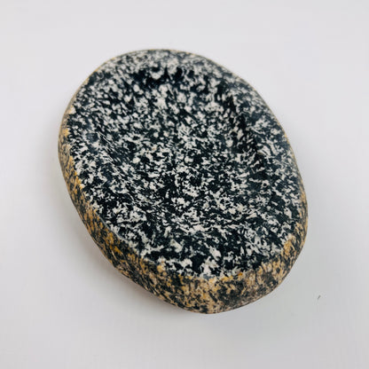 White Speckled Soap Dish - Riverstone