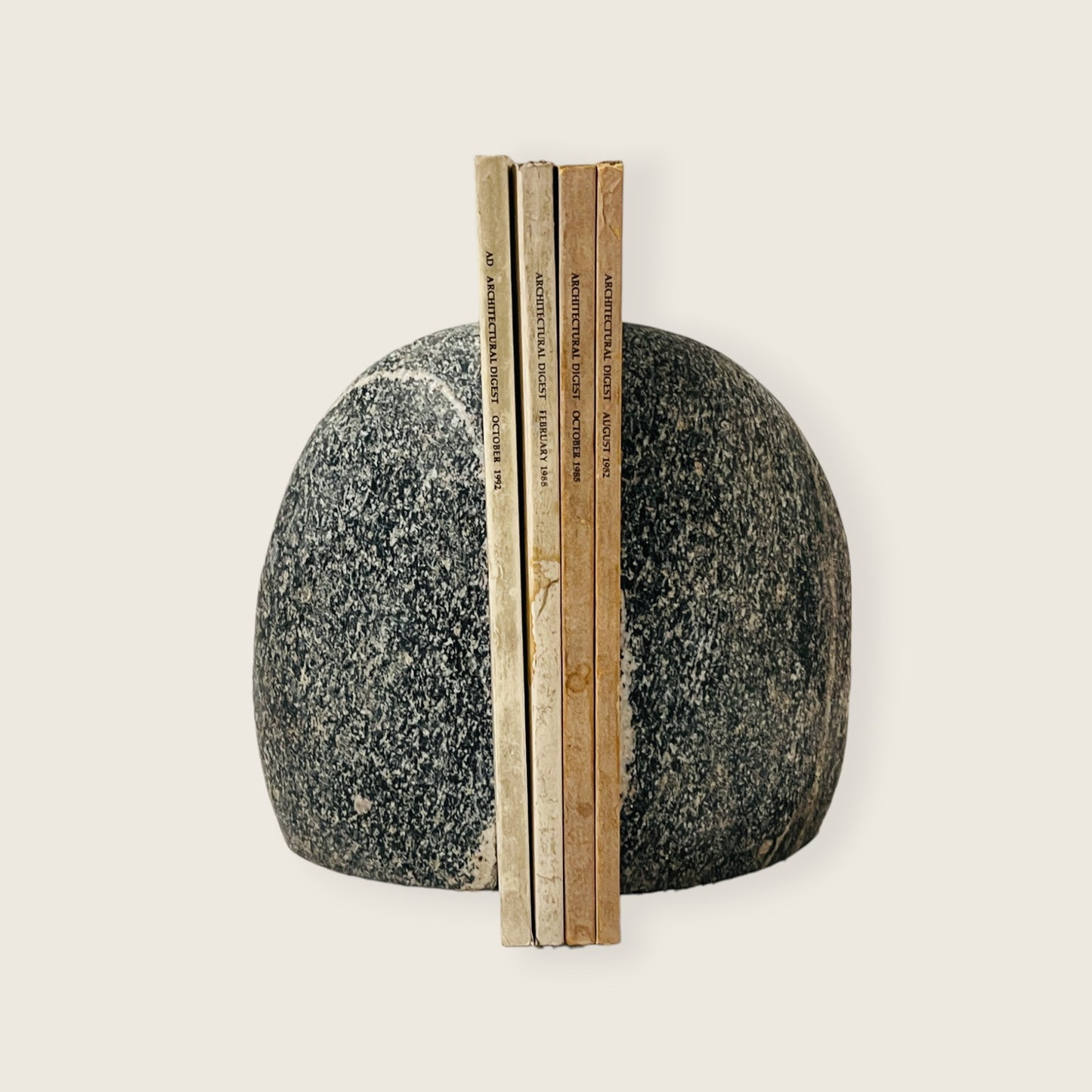 Streaked Riverstone Bookend Pair