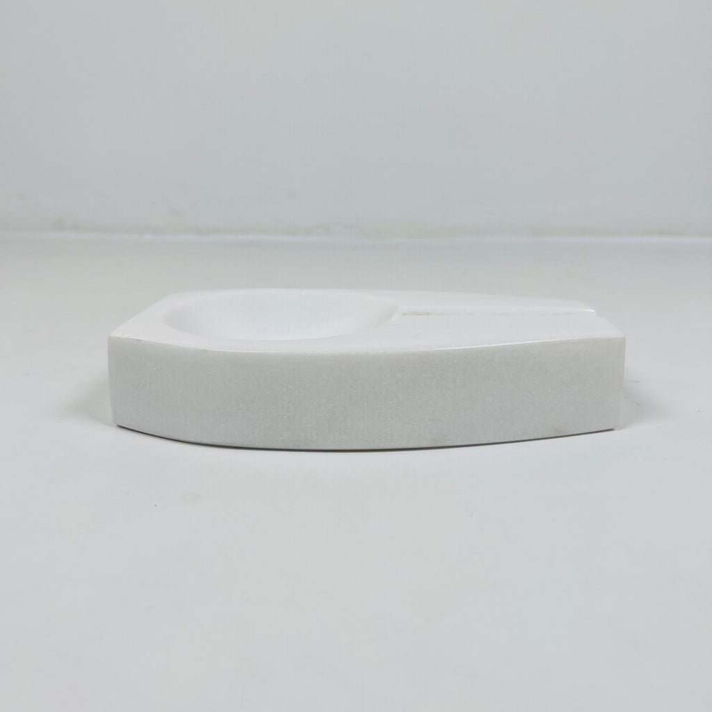 Marble Opaque White  Ash Tray