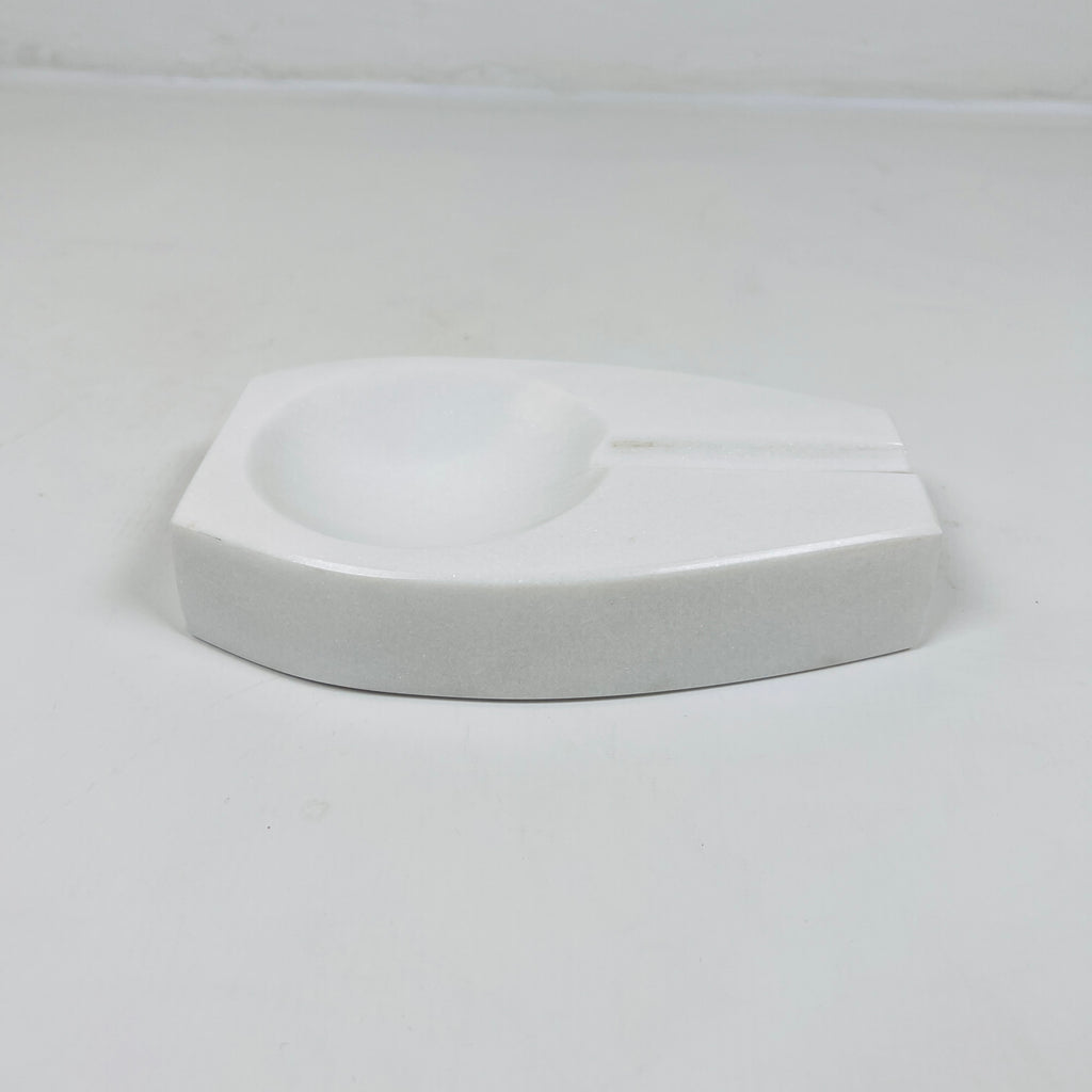 Marble Opaque White  Ash Tray