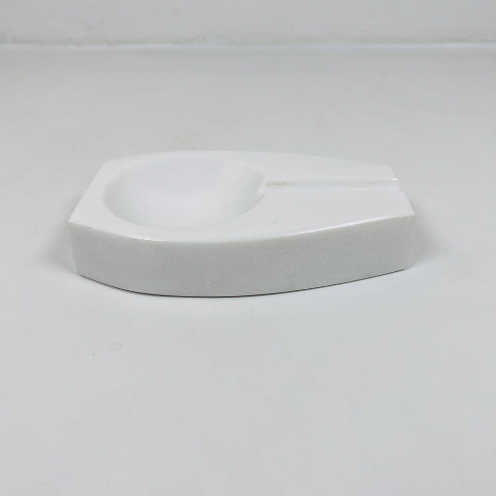 Marble Opaque White  Ash Tray