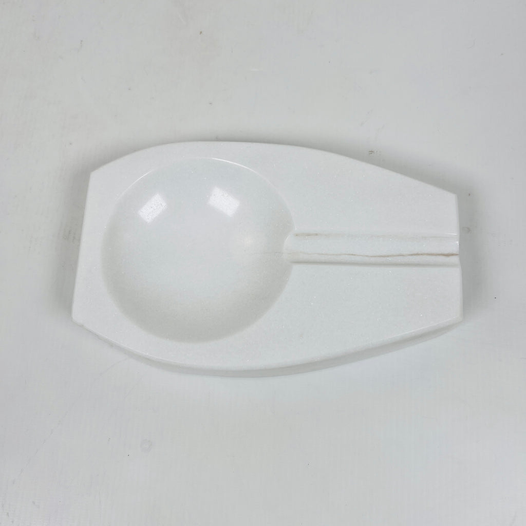 Marble Opaque White  Ash Tray