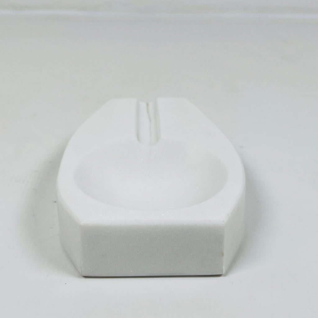 Marble Opaque White  Ash Tray