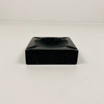 Square Marble Ash Tray - Black