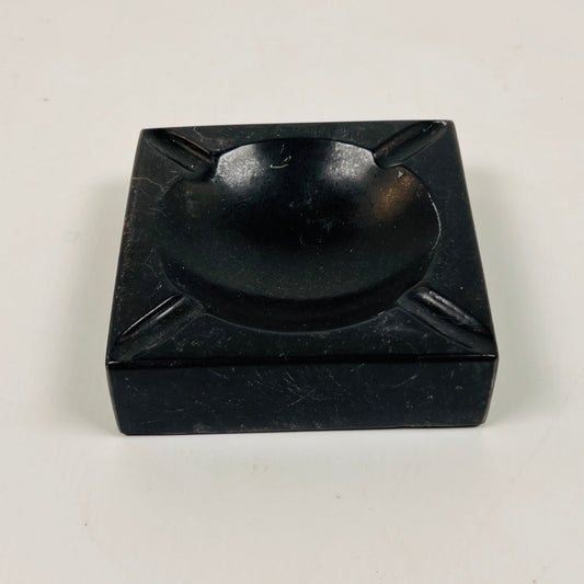 Square Marble Ash Tray - Black