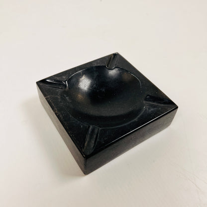 Square Marble Ash Tray - Black