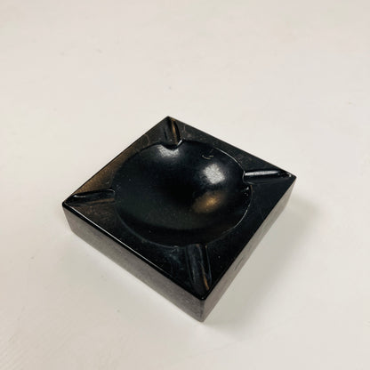 Square Marble Ash Tray - Black