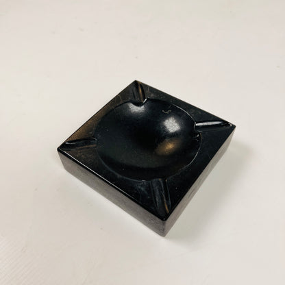 Square Marble Ash Tray - Black