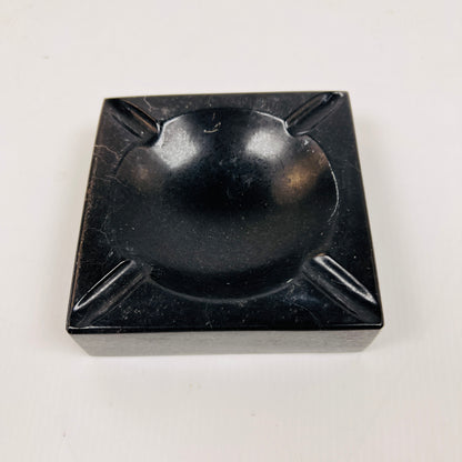 Square Marble Ash Tray - Black