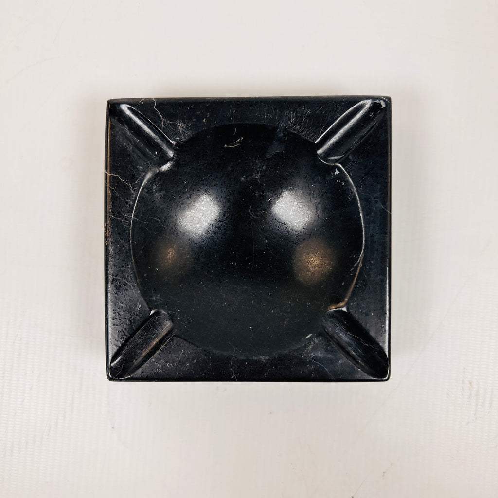 Marble Square Black Ash Tray