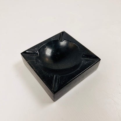 Square Marble Ash Tray - Black