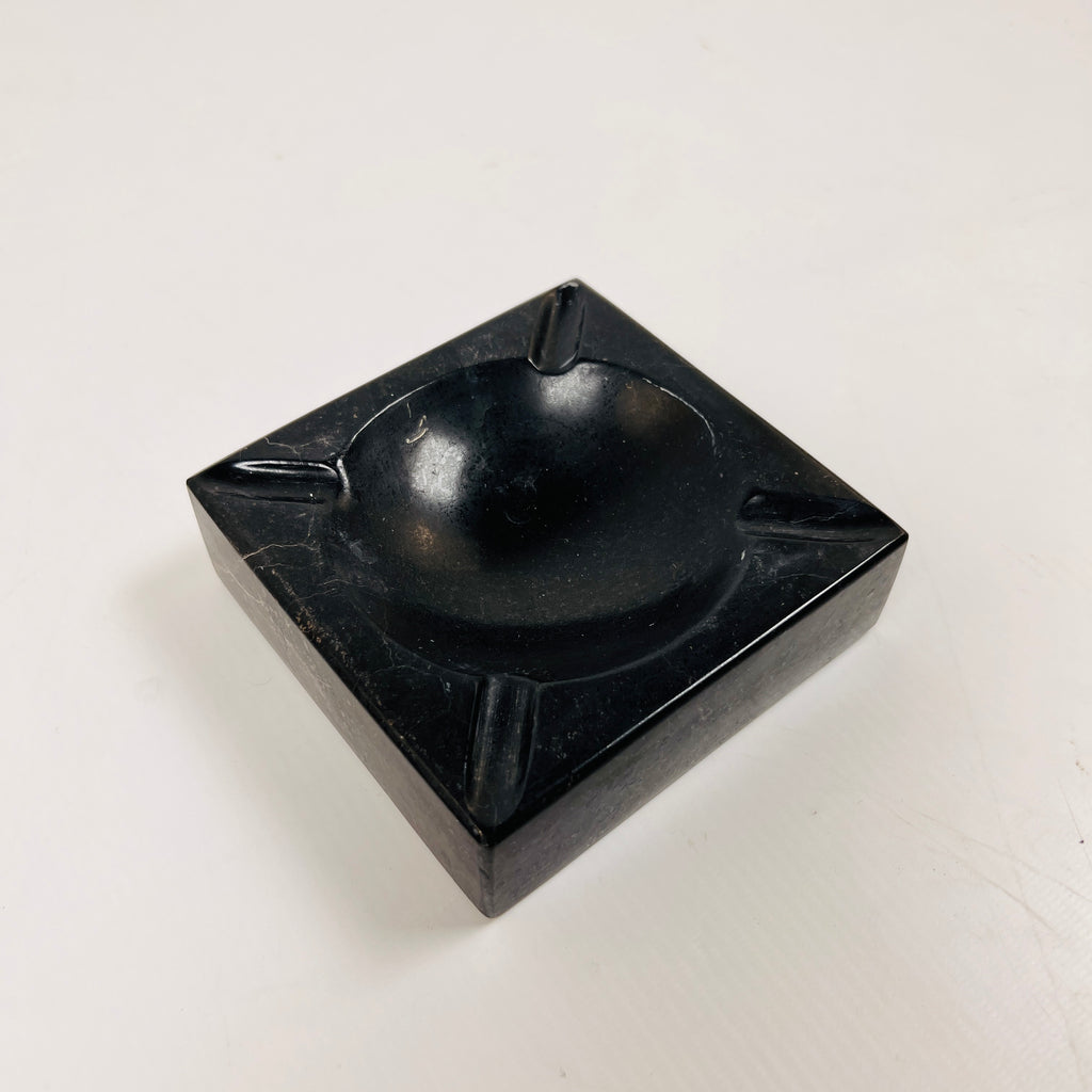 Marble Square Black Ash Tray