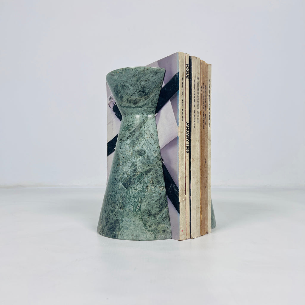 Green Marble Bookend Pair