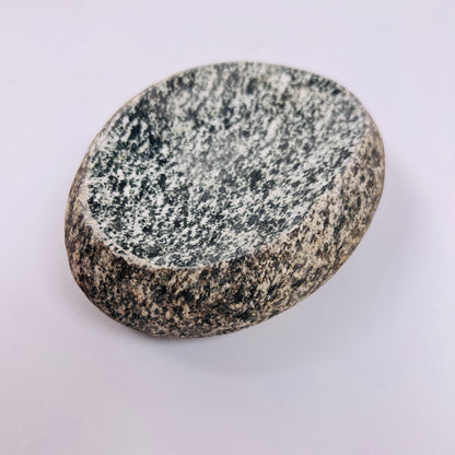 Peppered Spotted Soap Dish - Riverstone