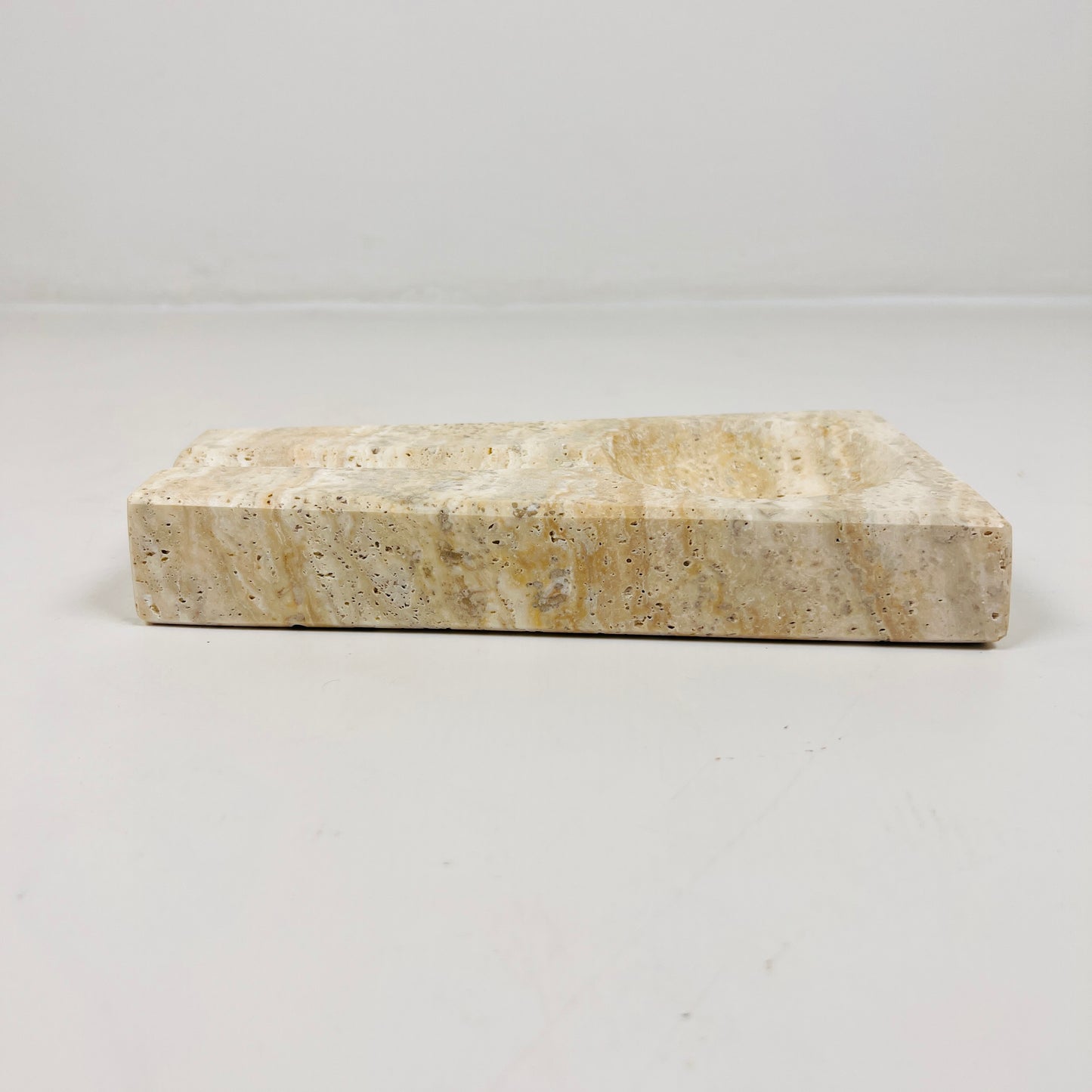Minimal Marble Ash Tray - Travertine
