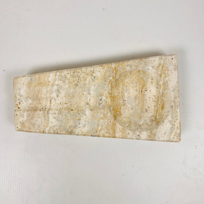 Minimal Marble Ash Tray - Travertine