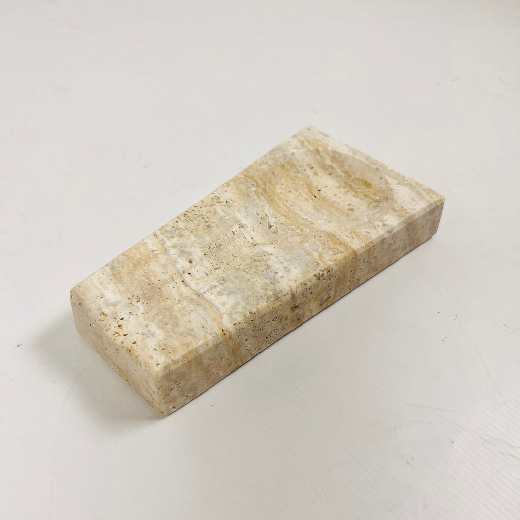 Travertine Lined Ash Tray