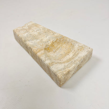 Minimal Marble Ash Tray - Travertine