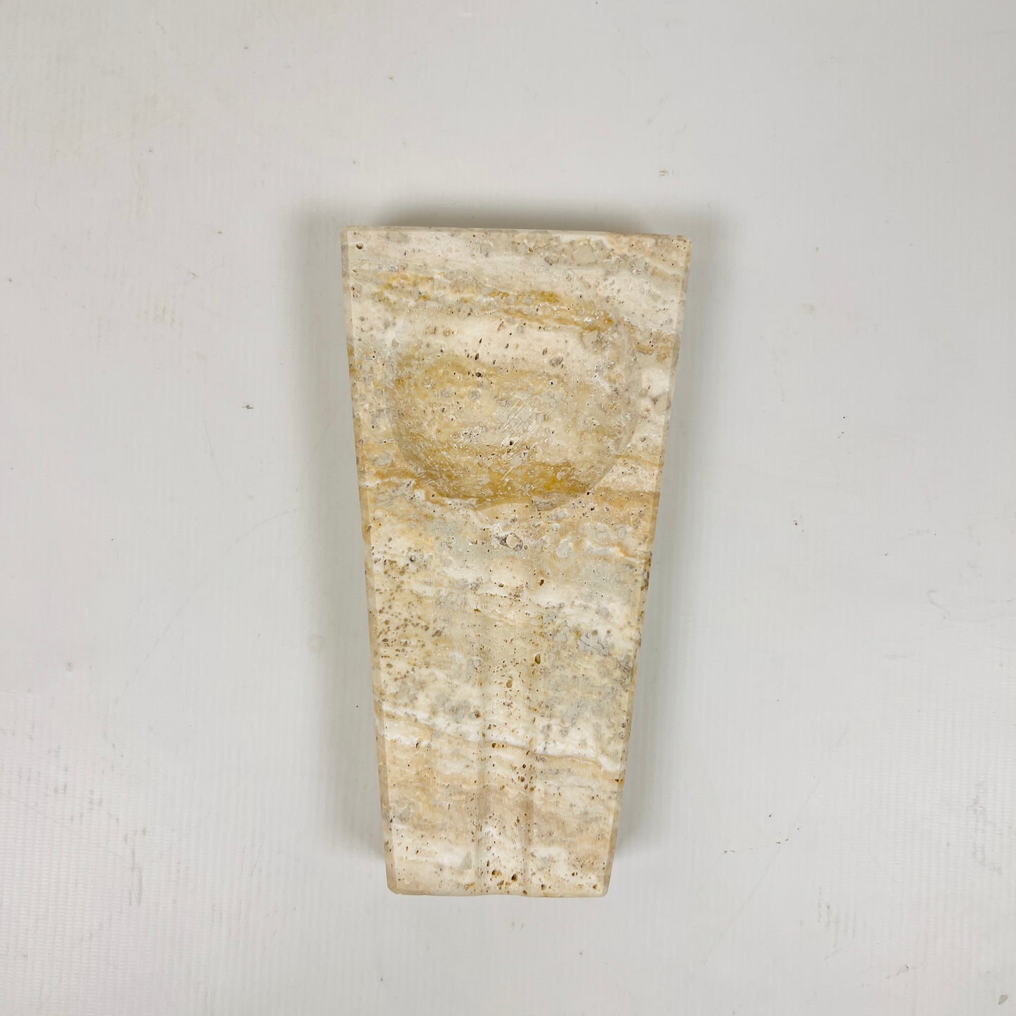 Minimal Marble Ash Tray - Travertine