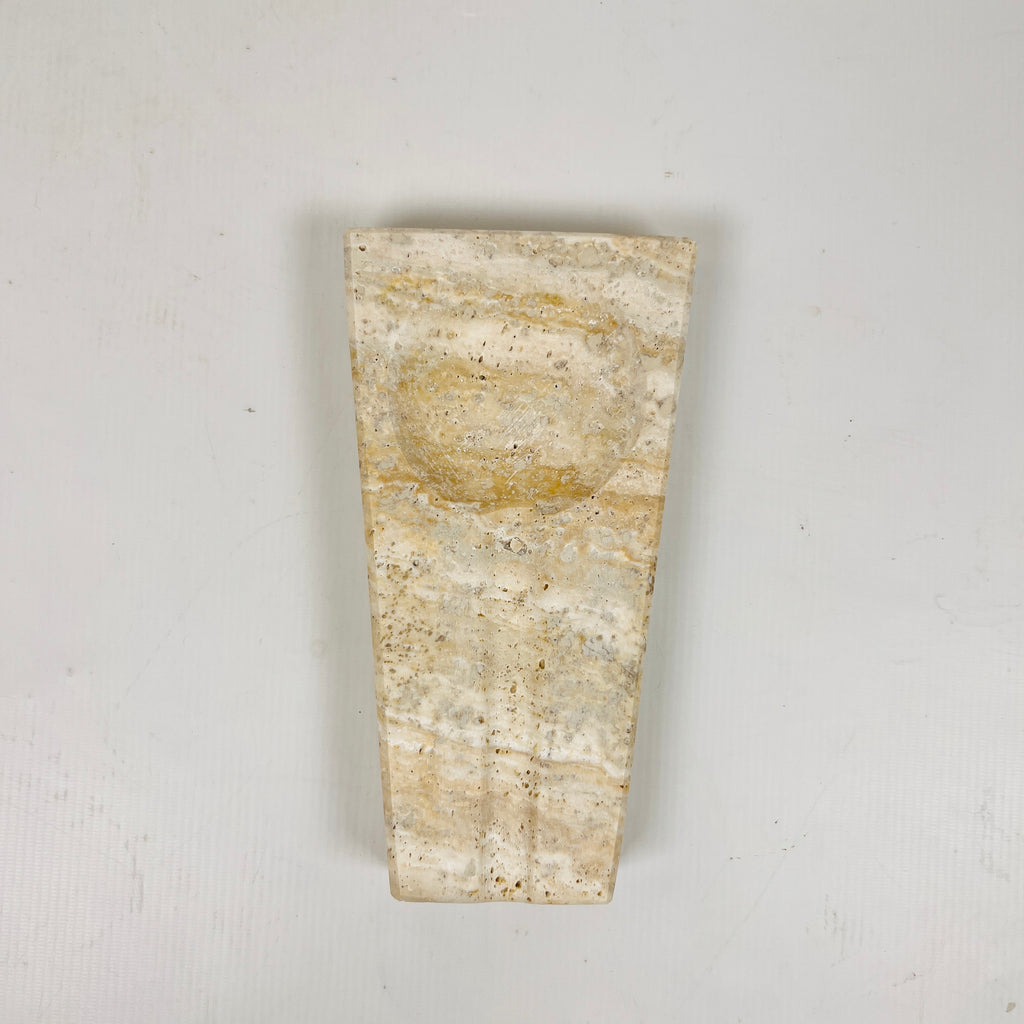 Travertine Lined Ash Tray