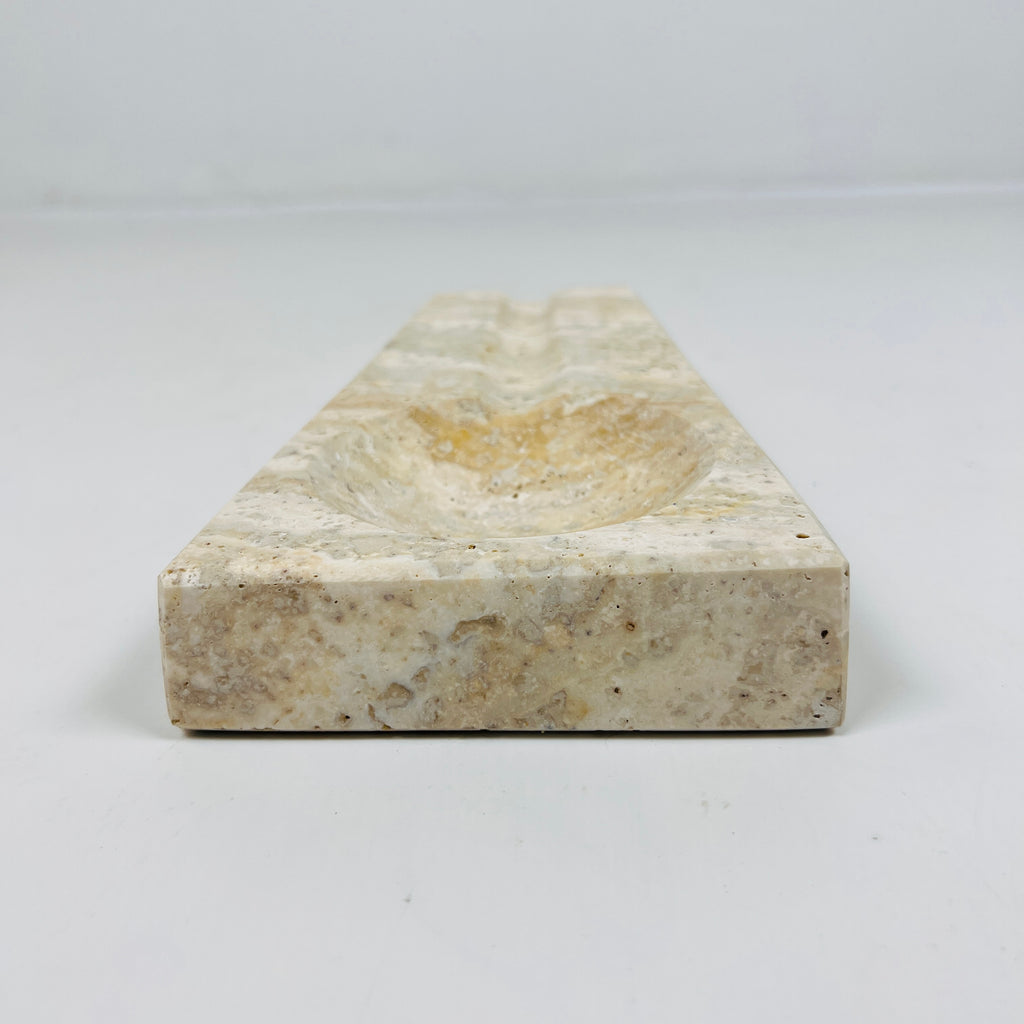 Travertine Lined Ash Tray