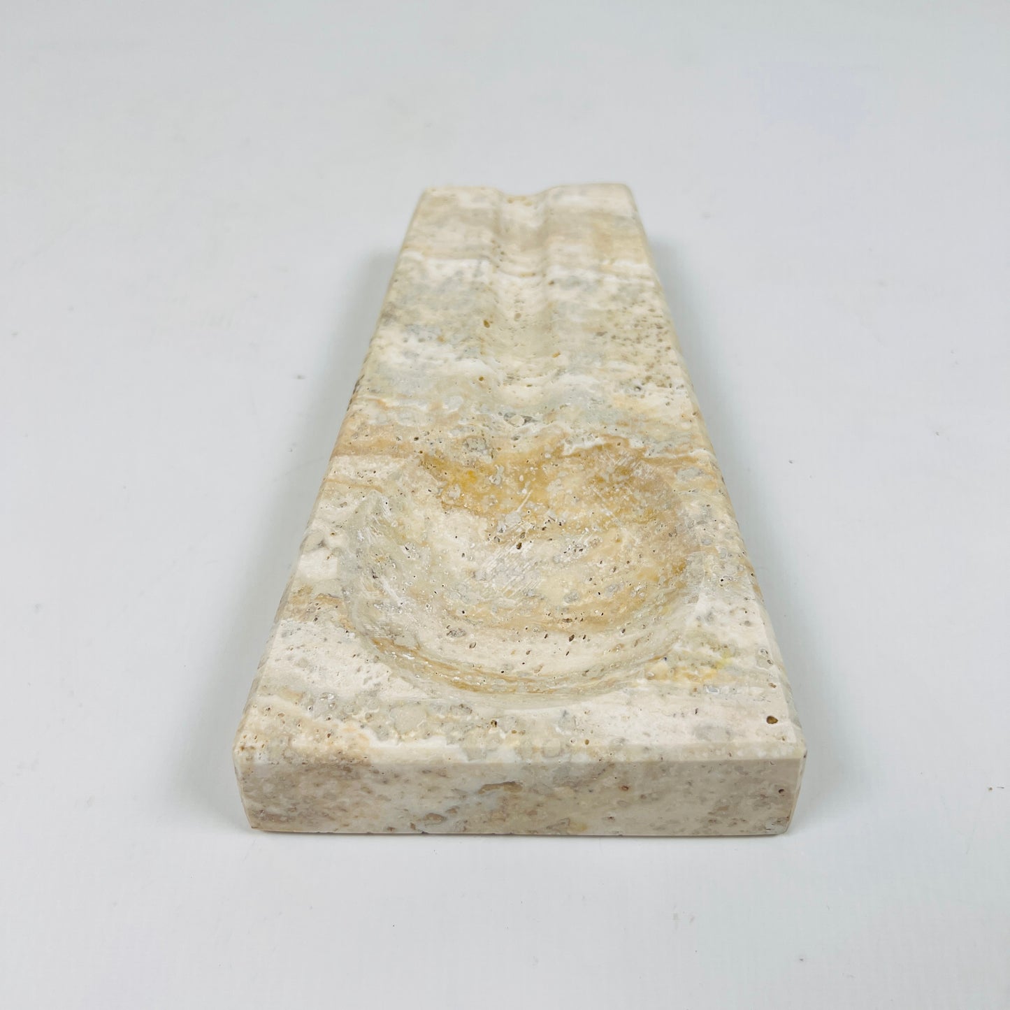 Minimal Marble Ash Tray - Travertine