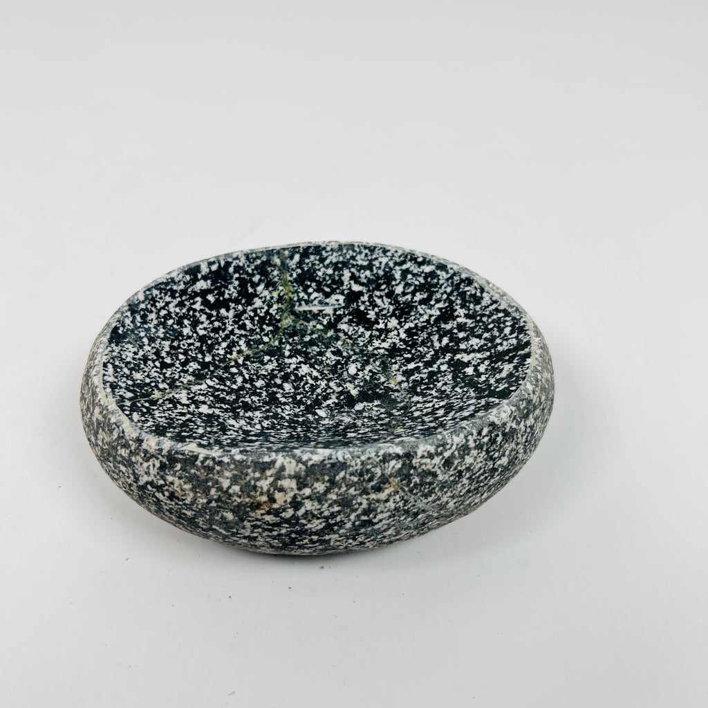 Riverstone Smoky Spotted Soap Dish