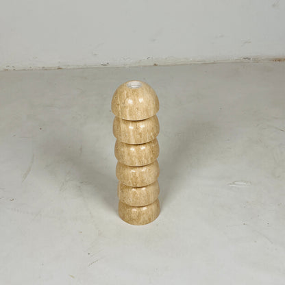 Eline Dome Candle Stand - Travertine