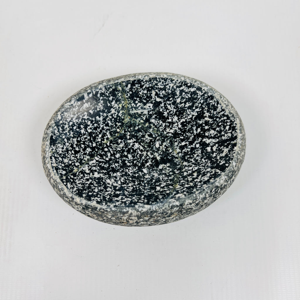 Riverstone Smoky Spotted Soap Dish